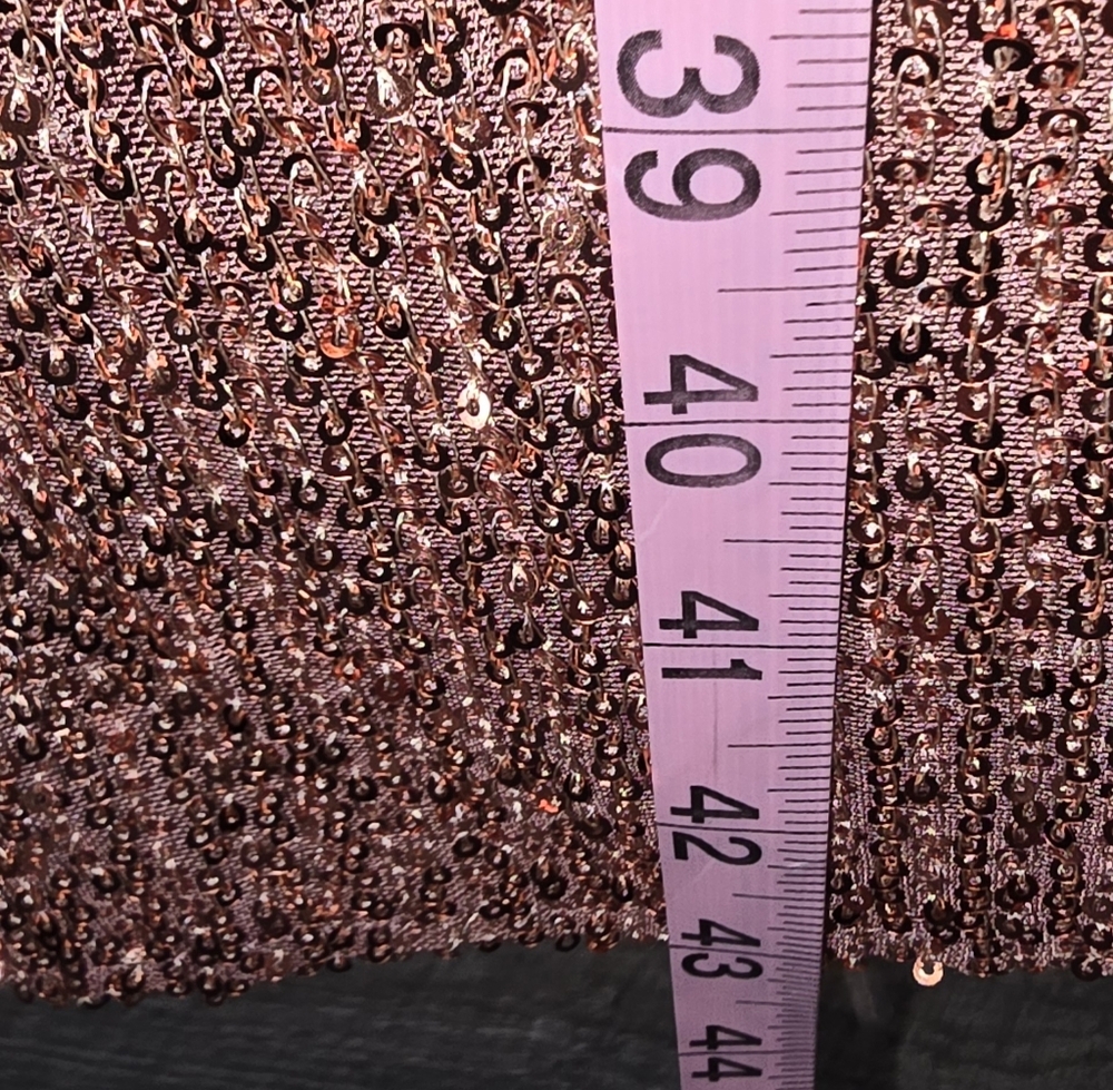 Kate And Mallory Sparkling Pink Sequin Long Cardigan XL (D) - Picture 5 of 6